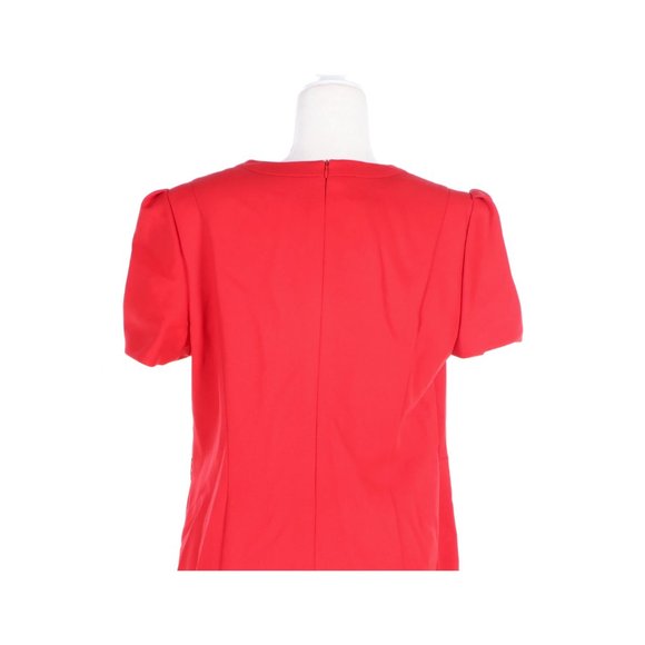 NWT Escada Natasha Red Short Sleeve Cocktail Dress w/ V-Cut Neckline - 44 /US 14 - Picture 7 of 11